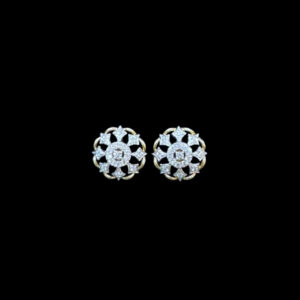 Classic Diamond Floral Cluster Studs