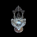 Divine Lakshmi Silver Temple Lamp
