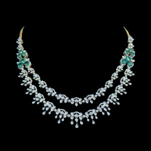 Grand Emerald & Diamond Layered Necklace