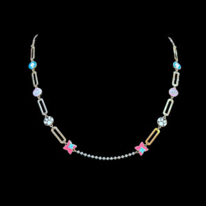 Playful Enamel Star Kids Necklace