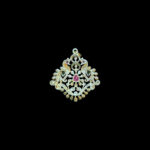 Regal Twin Peacock Diamond Pendant