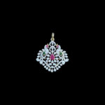 Regal Twin Peacock Diamond Pendant