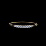 Radiant Rose Gold Diamond Bangle