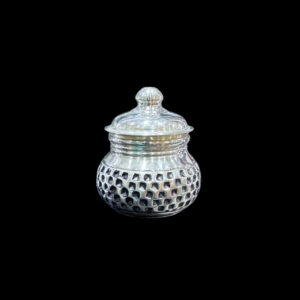 Ornate Silver Nakshi Kumkum Box