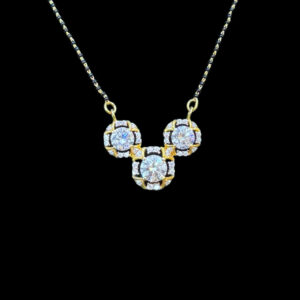 Elegant Diamond Trio Mangalsutra Pendant