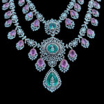 Grand Emerald & Pink Sapphire Diamond Necklace