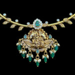 Divine Radha Krishna Antique Gold Necklace II