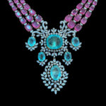 Majestic Ruby & Aquamarine Diamond Necklace