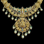 Divine Balaji & Lakshmi Antique Gold Temple Necklace