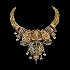 Divine Lakshmi Antique Gold Temple Necklace IV