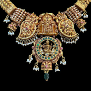 Divine Lakshmi Antique Gold Temple Necklace IV