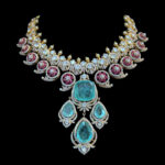 Grand Emerald & Ruby Diamond Bridal Necklace