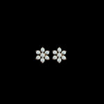 Whimsical Diamond Snowflake Stud Earrings