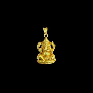 Divine Ganesha Gold Pendant
