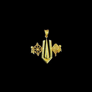 Divine Shanku Chakra Namam Gold Pendant