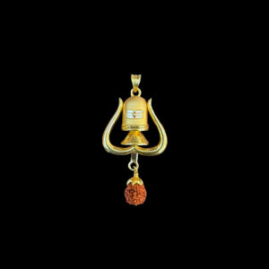 Divine Shiva Lingam Gold Pendant