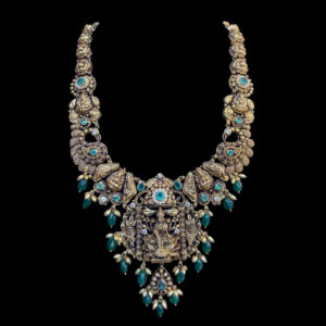 Divine Ganesha Antique Gold Temple Necklace