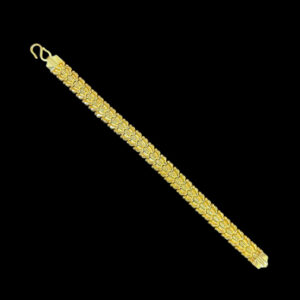 Elegant Gold Woven Wheat Link Bracelet