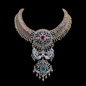 Grand Ruby & Diamond Bridal Choker Necklace