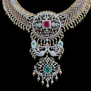Grand Ruby & Diamond Bridal Choker Necklace