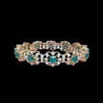 Radiant Emerald & Diamond Bangles Pair