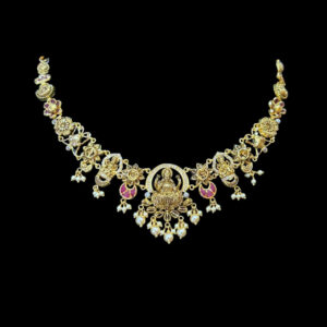 Divine Lakshmi Antique Gold Temple Necklace III