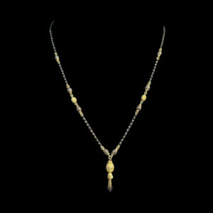 Elegant Gold & Black Bead Mangalsutra Chain
