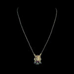 Divine Lakshmi Antique Gold Pendant Chain