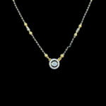Dainty Diamond Solitaire Halo Mangalsutra