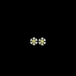 Graceful Snowflake Gold & Diamond Stud Earrings