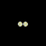 Elegant Marquise Gold & Diamond Floral Stud Earrings