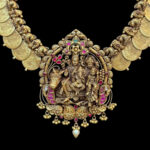 Divine Krishna Antique Gold Coin Haram