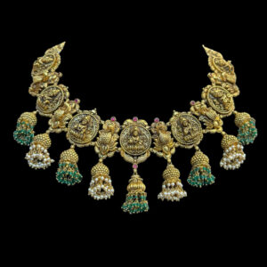 Divine Lakshmi Antique Gold Temple Choker II