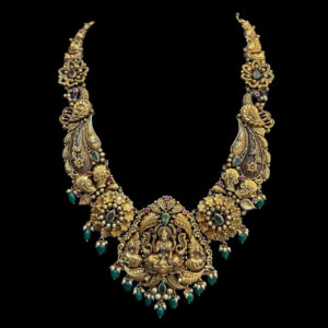 Divine Lakshmi Antique Gold Temple Necklace II