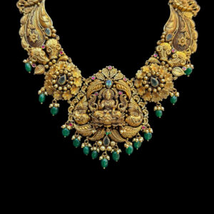 Divine Lakshmi Antique Gold Temple Necklace II