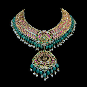 Divine Lakshmi Ruby Jadau Kundan Choker