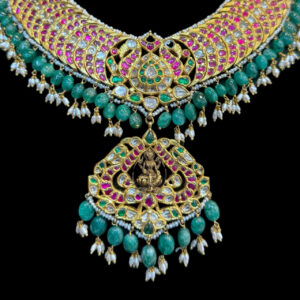Divine Lakshmi Ruby Jadau Kundan Choker
