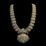Divine Lakshmi Antique Gold Nakshi Temple Haram