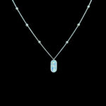Elegant Gold Oval Capsule Diamond-Cut Chain