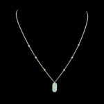 Elegant Gold Oval Capsule Diamond-Cut Chain