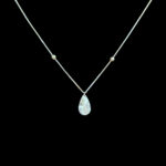 Radiant Gold Teardrop Diamond-Cut Pendant Chain