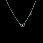 Elegant Gold Interlocking Hexagon Chain