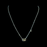 Elegant Gold Interlocking Hexagon Chain