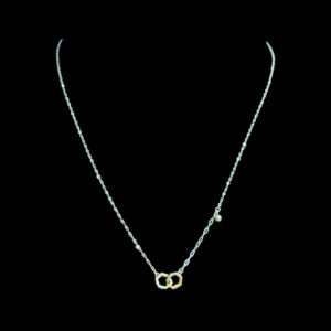 Elegant Gold Interlocking Hexagon Chain