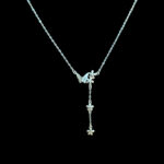 Playful Gold Butterfly & Floral Lariat Chain