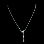 Playful Gold Butterfly & Floral Lariat Chain