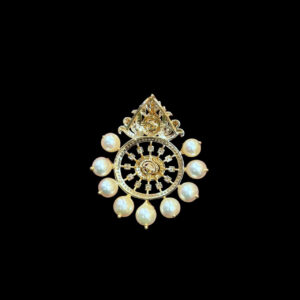 Divine Ruby & Diamond Chakra Pearl Pendant