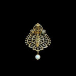 Ethereal Emerald & Diamond Paisley Pearl Pendant