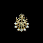 Regal Twin Peacock Emerald & Diamond Pearl Pendant