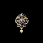 Ethereal Emerald & Diamond Floral Pearl Pendant